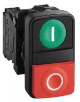 6UDN1 Pushbutton Operator, I and 0, Green, Red