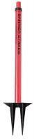 6UEH0 Red, Stake, 22in -42in Height Adjust, 5pk