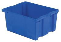 6UFY6 Stack &amp; Nest Container, 30x24x15, Blue