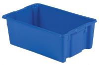 6UFZ2 Stack &amp; Nest Container, 28x18x10, Blue