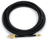 6UHL2 Gas Hose, Gas, Braided Rubber, 12 1/2 Ft L