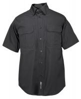 6UKC8 Woven Tactical Shirt, SS, Black, 3XL