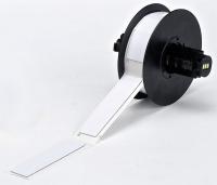 6UMT3 Raised Profile Label, Black, 2-1/2 In. W