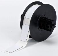6UMV1 Raised Profile Label, White, 3/5 In. W