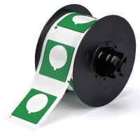 6UNF2 Raised Profile Label, Green, 1-1/2 In. W