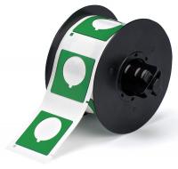 6UNG2 Raised Profile Label, White, 1-1/2 In. W