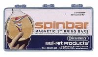 6UPJ8 SPINBOX, STIRRING BAR, PTFE, ASST, 18/PK