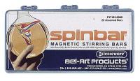 6UPJ9 SPINBOX, STIRRING BAR, PTFE, ASST, 24/PK