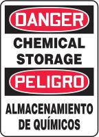 6UPL6 Danger Sign, 14 x 10In, R and BK/WHT, Vinyl