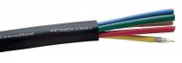 6UUF6 Coaxial Cable, RG59, 23AWG, Black, 1000Ft