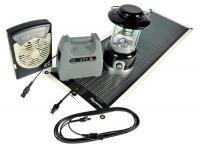 6UUH0 Solar Charger Kit, 15.4 V, Blk, 23 X 14 1/2