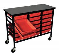 6UXZ2 Mobile Bin Cart, 300 lb., 44-3/4 In. L