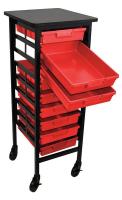 6UYD7 Mobile Bin Cart, 44-1/4 In. H, 300 lb.