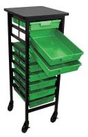 6UYD8 Mobile Bin Cart, 300 lb., 44-1/4 In. H
