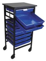 6UYF1 Mobile Bin Cart, 23 In. L, 44-1/4 In. H