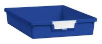 6UYH6 Storage Tray, Single, Length 12-1/4, Blue