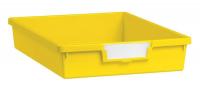 6UYH9 Storage Tray, Single, Length 12-1/4, Yellow