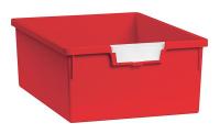 6UYJ2 Storage Tray, Double, Length 12-1/4, Red