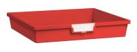 6UYK2 Storage Tray, Single, Length 18-1/2, Red