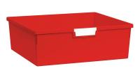 6UYK7 Storage Tray, Double, Length 18-1/2, Red