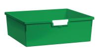 6UYK8 Storage Tray, Double, Length 18-1/2, Green