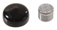 6UYY0 Bolt Cap, Socket Spoke, 1/4 In, Chrome