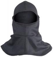 6UZF7 Flame Resistant Hood with Bib, Black