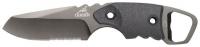 6VER2 Fixed Blade Knife, 3-29/64 In, Blk, Sheath