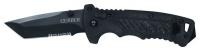 6VEU2 Folding Knife, Tanto, 3-1/2 In L, Black