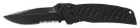 6VEX2 Folding Knife, Serrated, DropPoint, 3-21/64