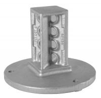 6XDJ0 Sign Coupler, Cast Iron, Silver Color