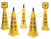 6VKT0 TRFC Cone Kit, Safety First, Yellow