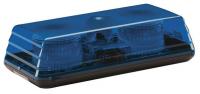 6VKU9 Mini Lightbar, Strobe, Blue, Perm, 16 In