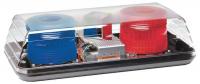 6VKV5 Mini Lightbar, Strobe, Red/Blue, Perm, 16 In