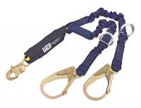 6WNV1 Lanyard, 2 Leg, Poly, Nomex/Kevlar(R), Blue