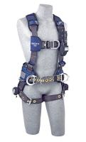 6WNV4 Full Body Harness, L, 420 lb., Blue