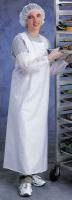 6WPE3 Die Cut Apron, White, 44 In. L