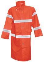 6WRF6 Rain Coat, Fluorescent Orange, L