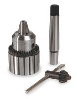 2Y794 Keyed Drill Chuck Kit, 3/16 to 3/4 In