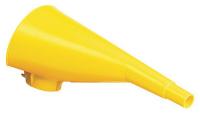 6X853 Funnel, 9In.X1-1/8In., Yellow