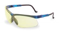 6XF83 Safety Glasses, Amber, Scratch-Resistant