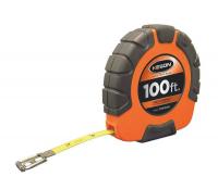 6XGR6 Measuring Tape, 100 ft, Ft./10ths/100ths