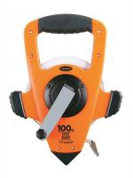 6XGR9 Measuring Tape, 100 ft, Ft/10ths/100ths