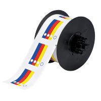 6XGY4 RTK Label, Red/Yellow/Blue/White, Vinyl