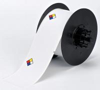 6XGY7 RTK Label, White/Red/Black, Vinyl