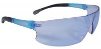 6XKF9 Safety Glasses, Light Blue, Scrtch-Rsstnt