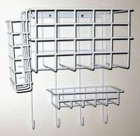 6XMH2 Wall Mount Wire Rack, 10-1/2 In. L