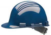 6XNE7 Hard Hat w/Rain Trough, Slottd, 4Rcht, Navy