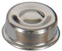 6XNJ8 Push Nut Cap, Nickel, 3/8 In, Pk 20