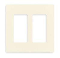 6XR63 Wallplate, 2Gang, Ivory